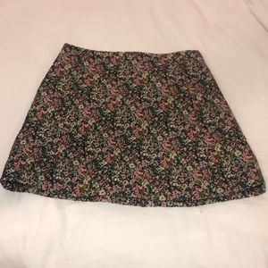 Floral Woven Miniskirt
